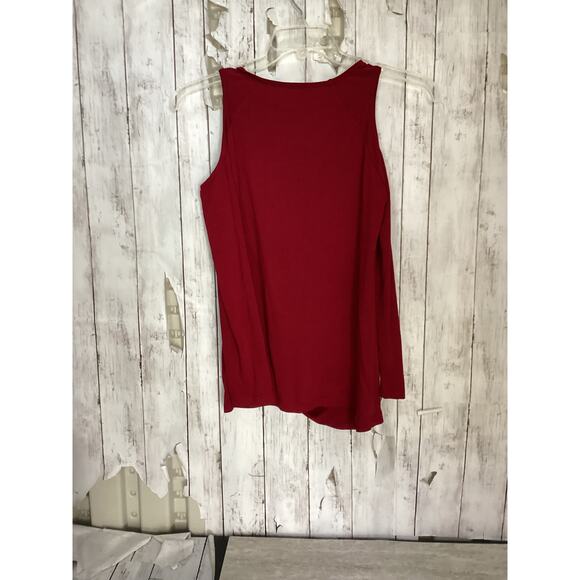 Old Navy Burgundy Relaxed Tank Tops 35% cotton 65% polyester S - Picture 2 of 5